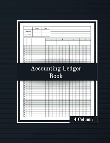 accounting ledger book 4 column 1st edition achtou b0cjky7122