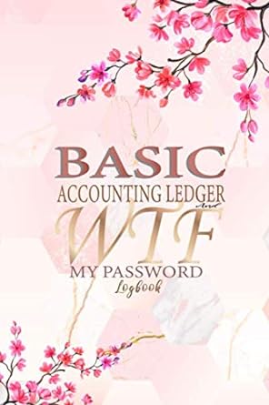 basic accounting ledger my password logbook  cute design 979-8626350906