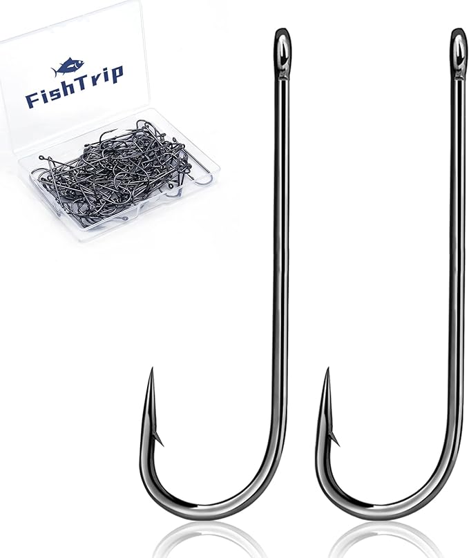 fishtrip crappie panfish fishing hooks 100pcs aberdeen freshwater size 12 10 8 6 4 2 1 1/0 2/0  ‎fishtrip