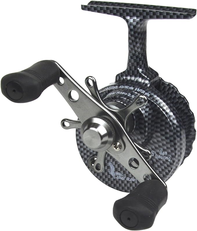 eagle claw in line ice reel carbon small  ‎eagle claw b00cjj99ts
