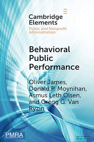 behavioral public performance 1st edition oliver james 1108708072, 978-1108708074