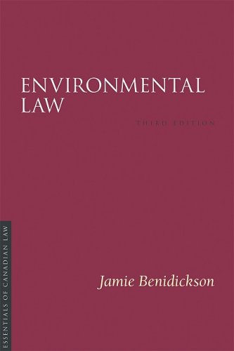 environmental law 3rd edition jamie benidickson 1552211312, 9781552211311