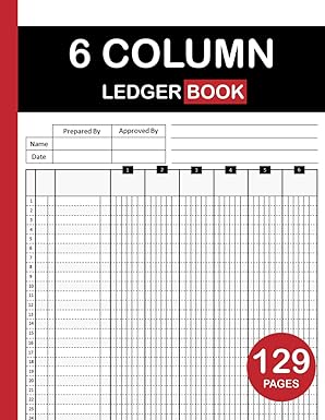 6 column ledger book 129 pages  paul qaidi b0cl3t1ndm