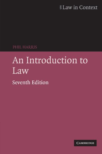 an introduction to law 7th edition phil harris 0521697964, 9780521697965