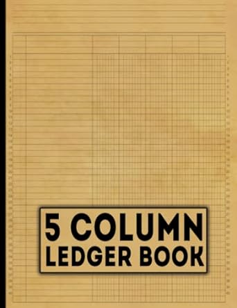 5 column ledger book 1st edition nouvis red b0bjtxspm4