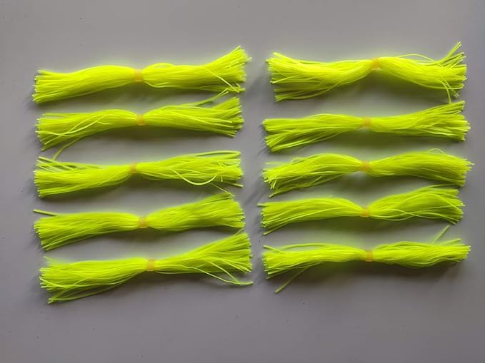 ‎faittd 50 strands fishing silicone skirts spinnerbaits buzzbaits squid rubber line jig head lures 