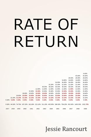 rate of return 1st edition jessie rancourt 979-8388832153