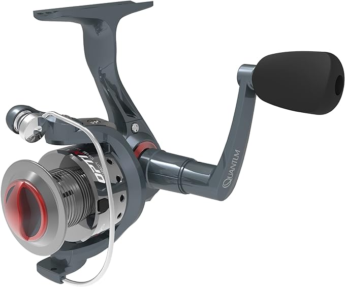 quantum optix spinning fishing reel 4 bearings anti reverse with smooth precisely aligned gears  ‎quantum