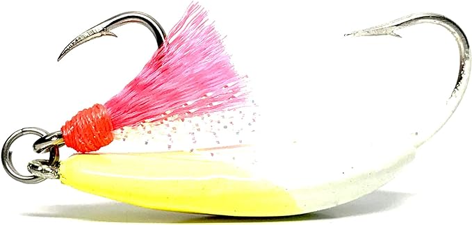 ‎Hunting And Fishing Depot Pompano Jigs With Teaser Candy Yellow