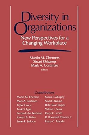 diversity in organizations new perspectives for a changing workplace 1st edition martin m chemers ,stuart