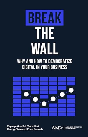 break the wall why and how to democratize digital in your business 1st edition zeynep aksehirli ,yakov bart