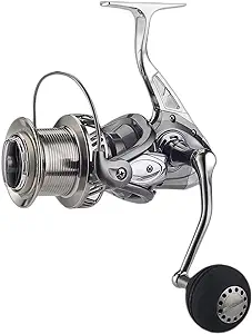 accuretta spinning fishing reel 8000/1000 series saltwater 14plus1 stainless 4 8 1 gear ratio 55lbs max 