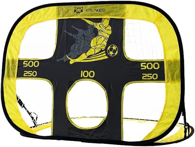 kalakids mini soccer goal set for backyard indoor 2 in 1 soccer nets carry bag portable set 40 x 30 