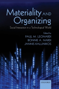 materiality and organizing  social interaction in a technological world 1st edition paul m. leonardi, bonnie
