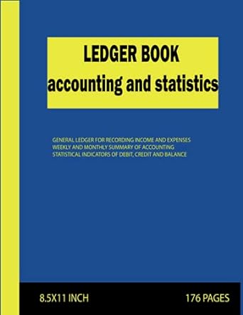 ledger book accounting and statistics  akasbi 979-8510034769