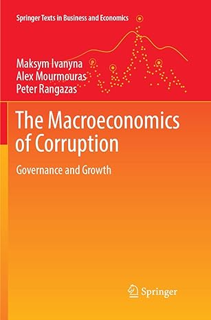 the macroeconomics of corruption governance and growth 1st edition maksym ivanyna ,alex mourmouras ,peter