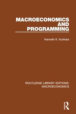 macroeconomics and programming 1st edition kenneth k. kurihara 113894095x, 978-1138940956