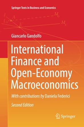 international finance and open economy macroeconomics 1st edition giancarlo gandolfo ,daniela federici