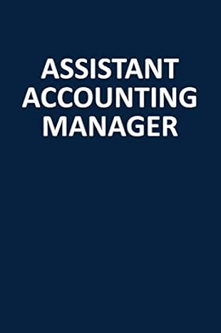 assistant accounting manager blank lined journal notebook  blue dolphin journals 979-8600511828