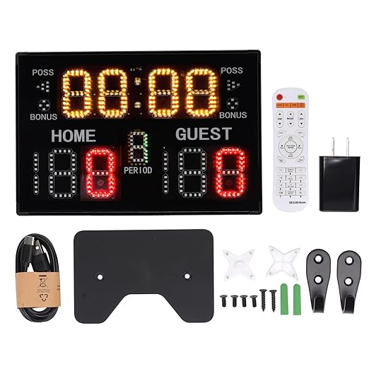 fafeicy ga30b indoor tabletop electronic scoreboard multisport 11 digit led tabletop 100 240v  fafeicy