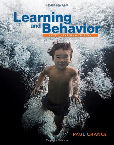 learning and behavior active learning 1st edition paul chance 0495095648, 9780495095644