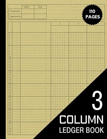 3 column ledger book 110 pages 1st edition tirth daily press b0bxnpbvps
