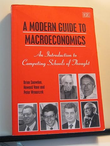 a modern guide to macroeconomics an introduction to competing schools of thought 1st edition brian snowdon