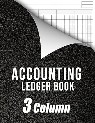 accounting ledger book 3 column accounting notebook for bookkeeping and tracking finances and transactions