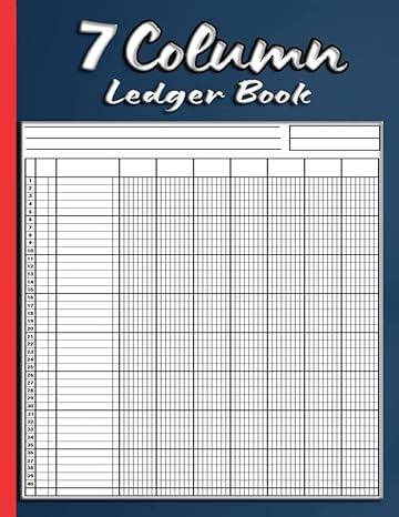 7 column ledger book accounting ledger book for bookkeeping account journal 120 pages 7 column ledger