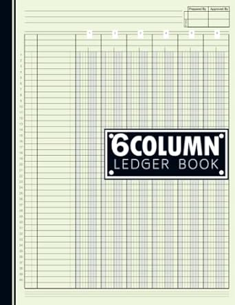 6 column ledger book six column accounting ledger for bookkeeping account journal income and expense log book
