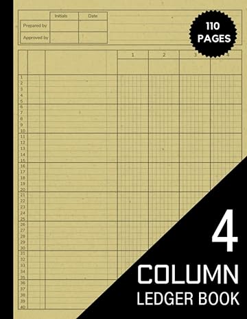 4 column ledger book 110 pages 1st edition tirth daily press b0bxnj8yhk