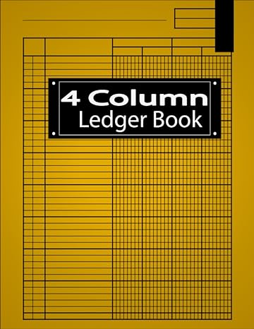 4 column ledger book accounting ledger book for bookkeeping 4 column ledger columnar pad journal notebook