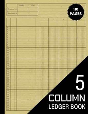 5 column ledger book 110 pages 1st edition tirth daily press b0bxnjcgs6