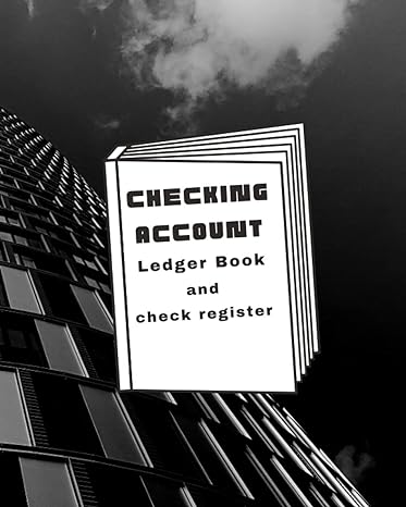 checking account ledger book and check register  helen andersen 979-8741160237