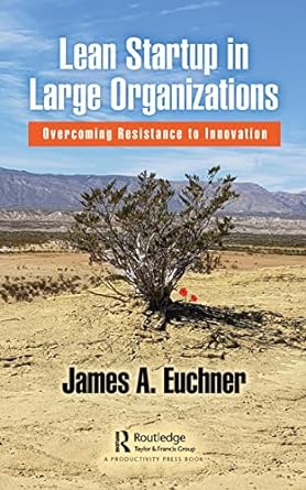 lean startup in large organizations overcoming resistance is innovation 1st edition james a. euchner