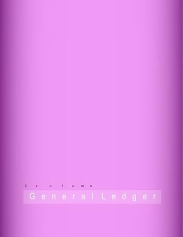 2 column general ledger pink gold soft cover glossy 8 5 x 11 full page 108 pages for cash book accounting