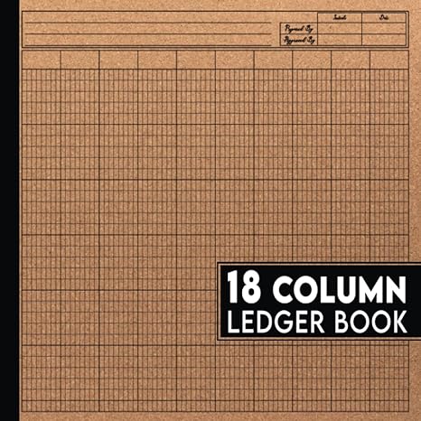 accounting ledger 18 column log book texture brown paper cover design ledger book column ledger book size 8