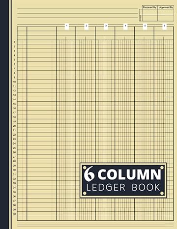 6 column ledger book accounting ledger book income and expense log book for small business and personal