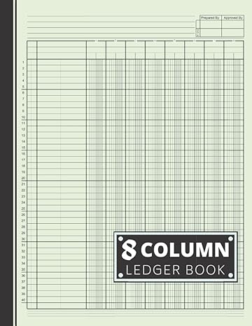 8 column ledger book accounting ledger book income and expense log book for small business and personal