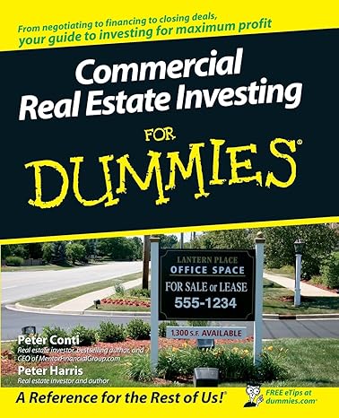 commercial real estate investing for dummies 1st edition peter conti ,peter harris 0470174919, 978-0470174913