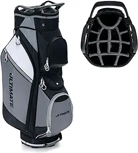 goplus golf cart bag with 14-way top dividers with 7 zippered pockets including cooler bag  ?goplus b0cnkk9zkz