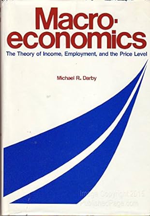 macroeconomics the theory of income employment and the price level 1st edition michael r. darby 0070153469,