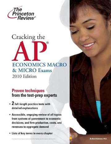 cracking the ap economics macro and micro exams 2010 edition princeton review 0375429174, 978-0375429170