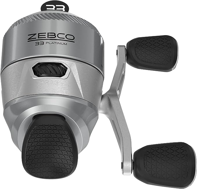 zebco 33 platinum spincast reel 5 ball bearings instant anti reverse with a smooth dial-adjustable drag 