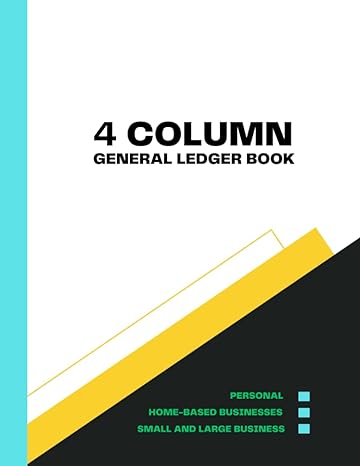 4 column general ledger book for bookkeeping account journal 120 pages ledger book for personal small and