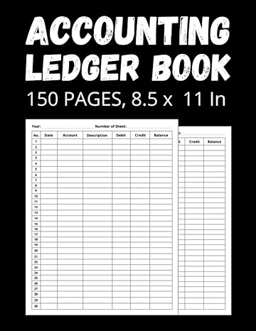 accounting ledger book 150 pages 8 5 x 11 in crede balance accounting ledger book large simple accounting