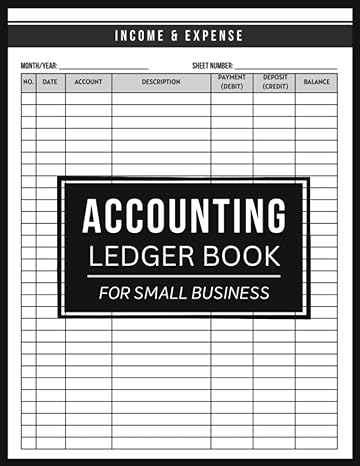 accounting ledger book for small business income and expense log book for personal finance and small home