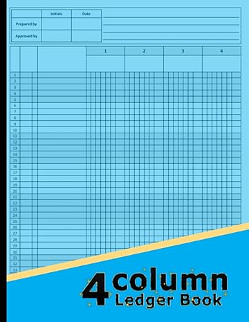4 column ledger book general accounting ledger book for bookkeeping columnar pad journal notebook income and