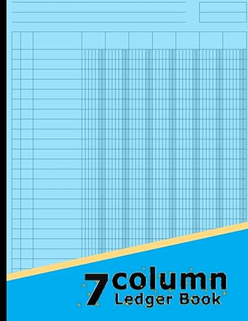 7 column ledger book general accounting ledger book for bookkeeping columnar pad journal notebook income and