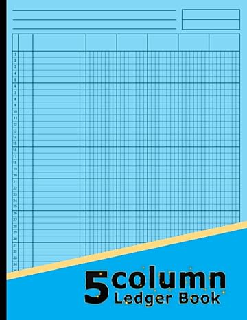 5 column ledger book general accounting ledger book for bookkeeping columnar pad journal notebook income and